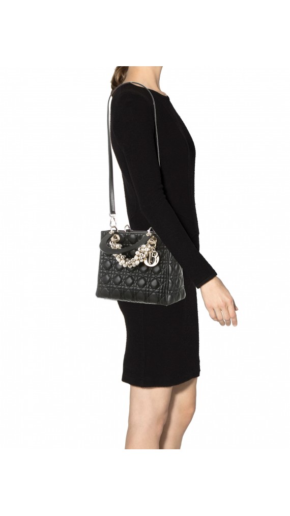 Lady Dior Medium Pearl Shoulder bag