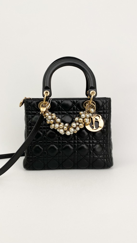 Lady Dior Medium Pearl Shoulder bag