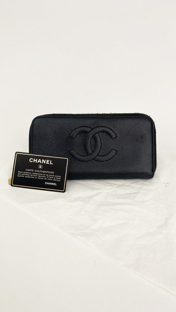Chanel Lommebok i Caviarskinn