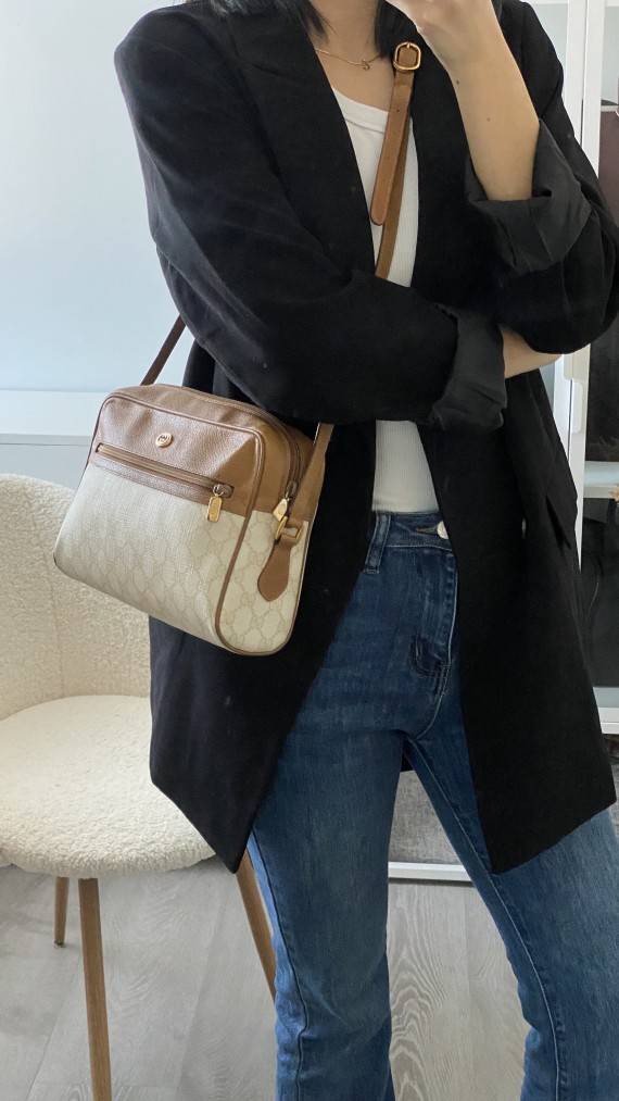 Gucci Canvas Shoulder Bag