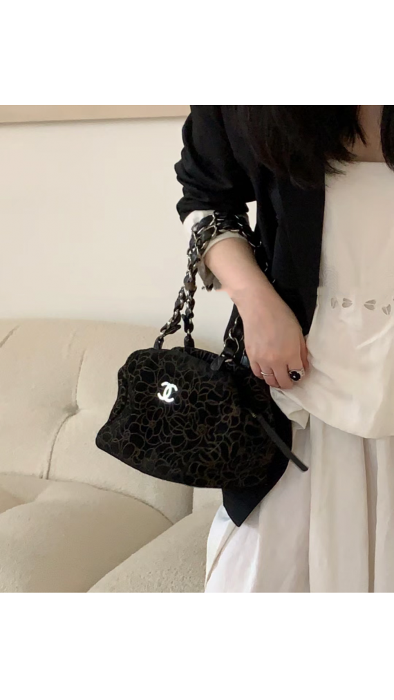 Chanel Velvet Hobo Bag