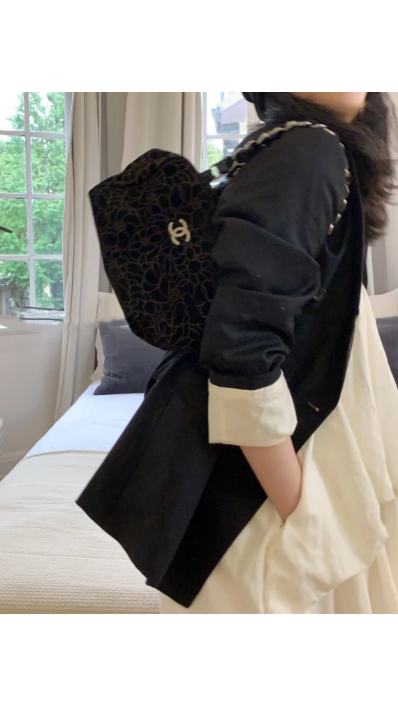 Chanel Velvet Hobo Bag