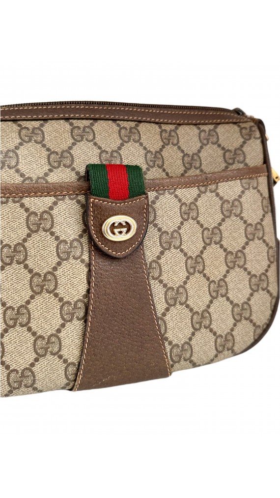 Vintage Gucci Monogram Crossbody Bag