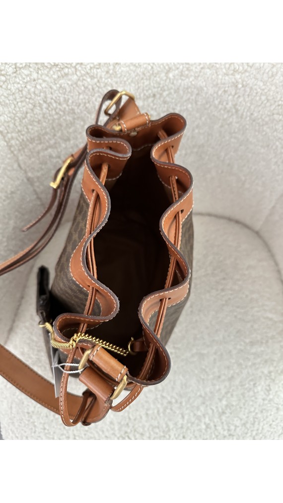 Vintage Celine Bucket Bag m. Clutch