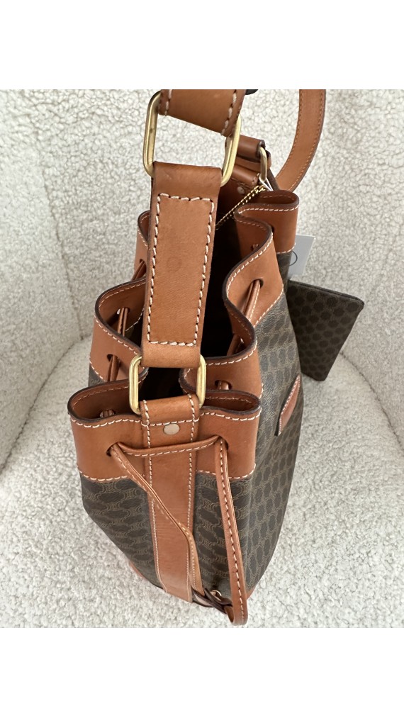 Vintage Celine Bucket Bag m. Clutch