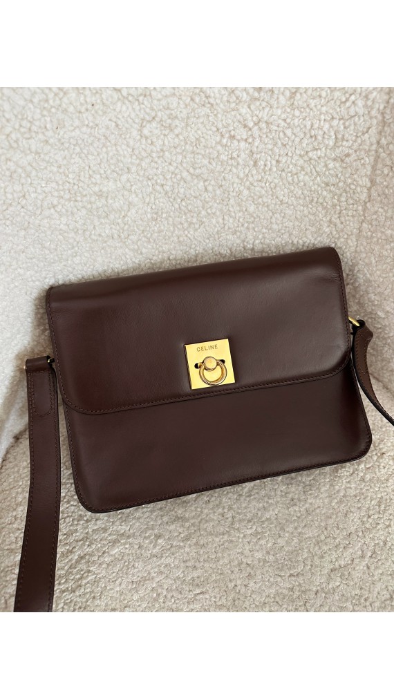 Vintage Celine Box Shoulder Bag