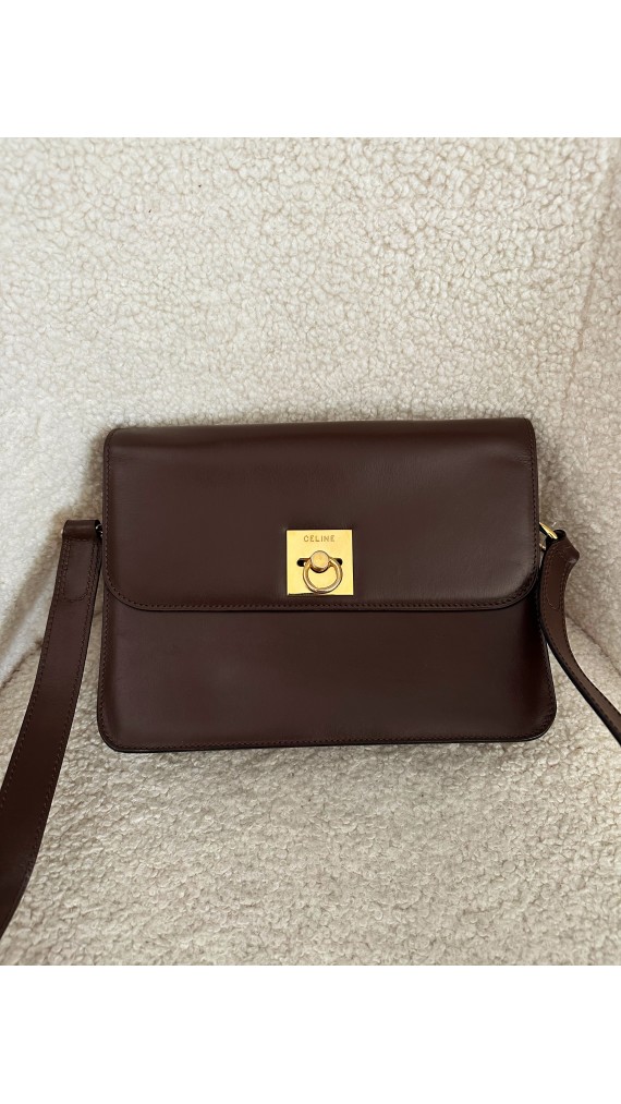 Vintage Celine Box Shoulder Bag