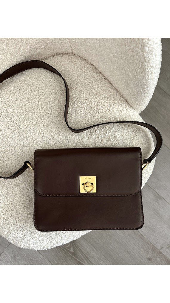 Vintage Celine Box Shoulder Bag