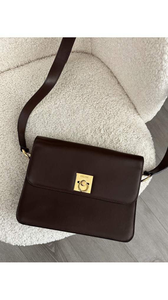 Vintage Celine Box Shoulder Bag