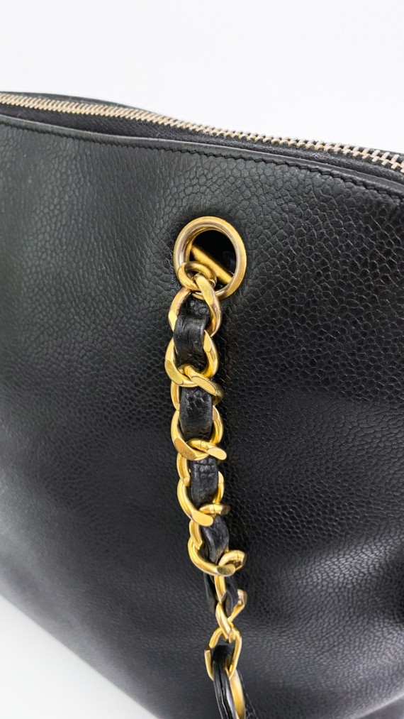 Chanel Caviar CC Tote Bag