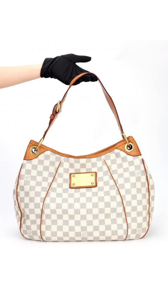 Louis Vuitton Galliera Shoulder Bag i Damier azur