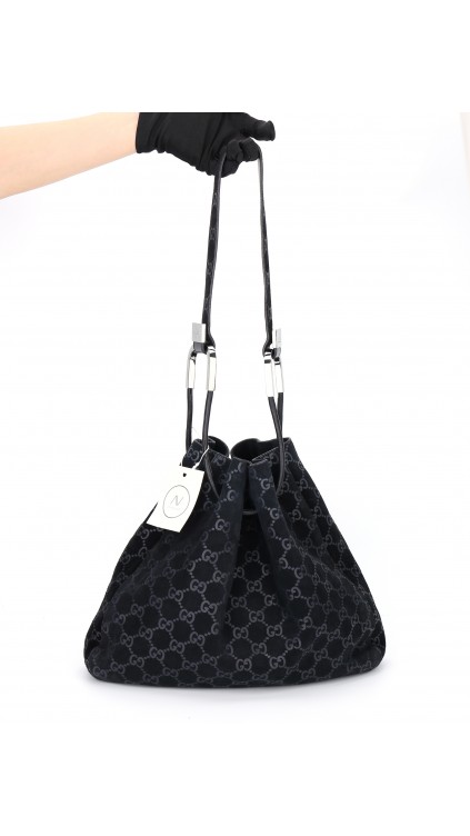 Gucci Vintage Shoulder Bag i Velvet stoff