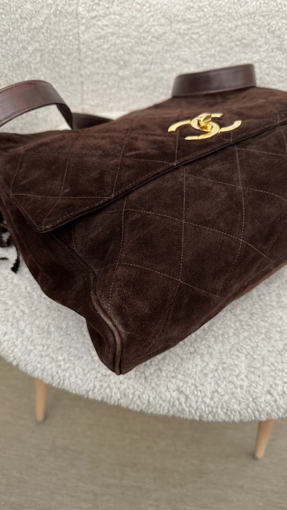 Chanel Velvet Shoulder Bag