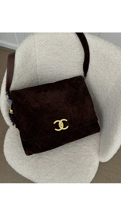 Chanel Velvet Shoulder Bag