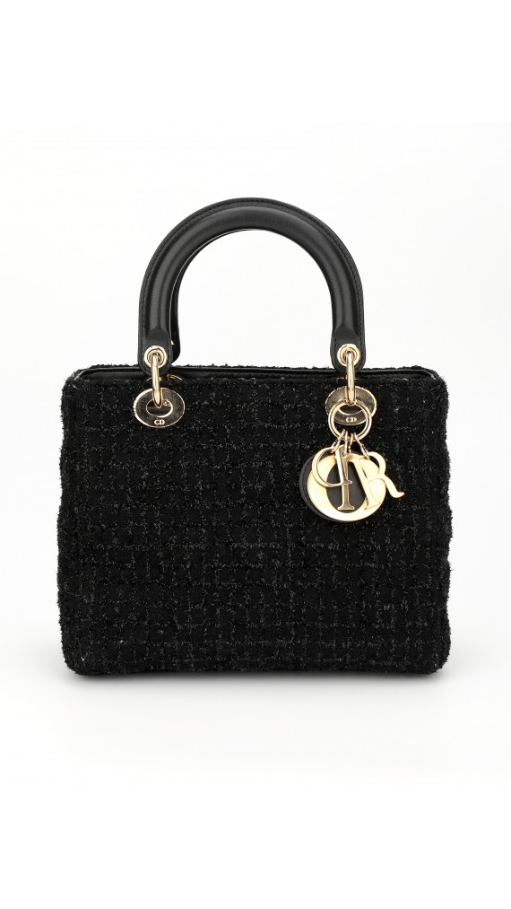 Lady Dior Tweed Medium Shoulder Bag