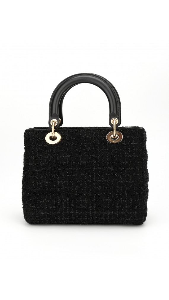 Lady Dior Tweed Medium Shoulder Bag