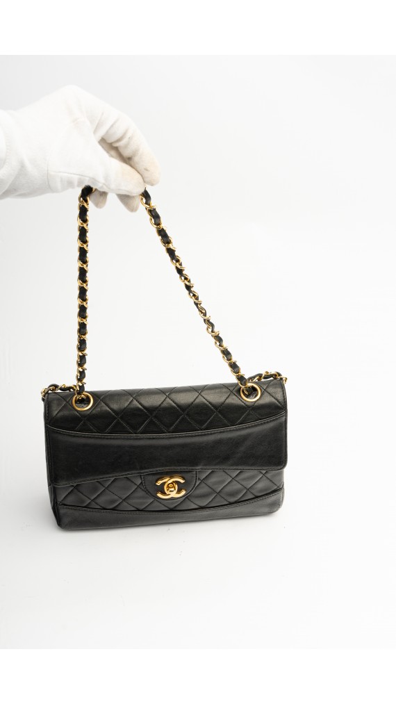 Chanel Single Flap Bag m. Clutch