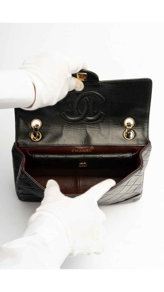 Chanel Single Flap Bag m. Clutch