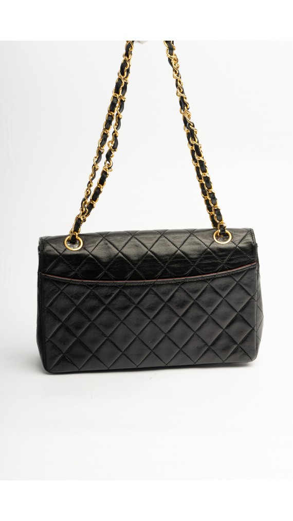 Chanel Single Flap Bag m. Clutch