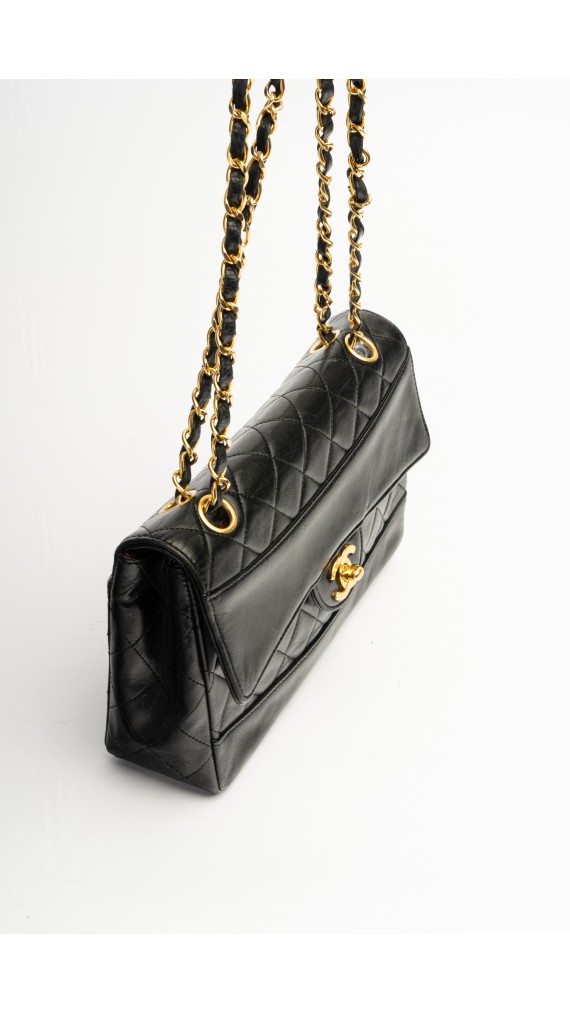 Chanel Single Flap Bag m. Clutch