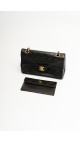 Chanel Single Flap Bag m. Clutch