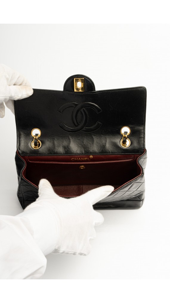 Chanel Single Flap Bag m. Clutch