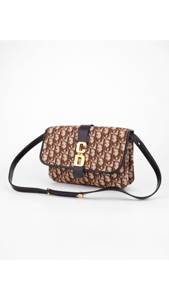 Vintage CD Monogram Shoulder Bag