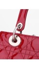 Lady Dior Patent Shoulder Bag Medium