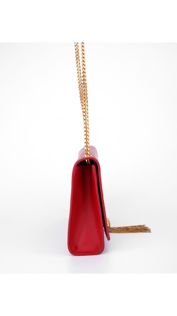 Kate chain-tassel leather cross-body bag