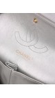 Chanel Metallic Silver Double Flap Bag