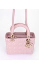 Lady Dior Medium Metallic Pink Shoulder Bag