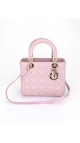 Lady Dior Medium Metallic Pink Shoulder Bag