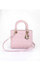 Lady Dior Medium Metallic Pink Shoulder Bag