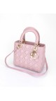 Lady Dior Medium Metallic Pink Shoulder Bag