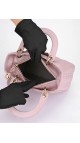 Lady Dior Medium Metallic Pink Shoulder Bag