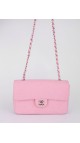 Chanel Stoff Classic Single Flap Shoulder Bag Medium