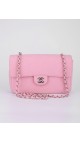 Chanel Stoff Classic Single Flap Shoulder Bag Medium