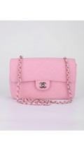 Chanel Stoff Classic Single Flap Shoulder Bag Medium