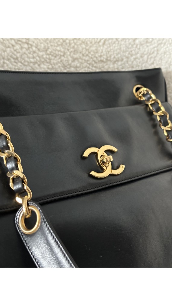 Vintage Chanel Tote Bag Lammeskinn