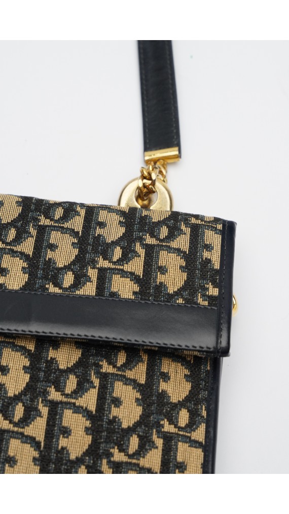 Vintage Dior Monogram Shoulder Bag