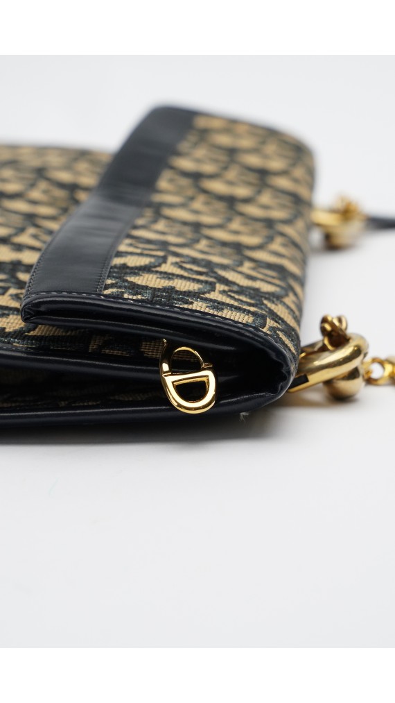 Vintage Dior Monogram Shoulder Bag