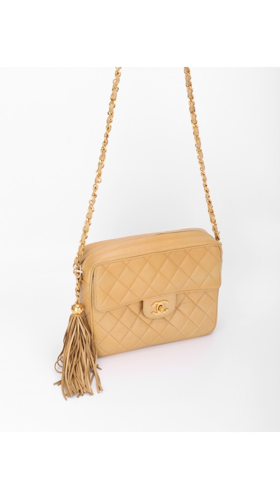 Vintage Chanel Tassel Camera Shoulder Bag