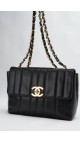 Vintage Chanel Caviar Single Shoulder Flap Size Jumbo