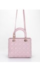 Lady Dior Medium Metallic Pink Shoulder Bag