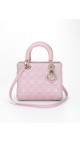 Lady Dior Medium Metallic Pink Shoulder Bag