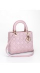 Lady Dior Medium Metallic Pink Shoulder Bag