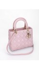 Lady Dior Medium Metallic Pink Shoulder Bag