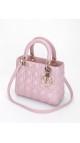 Lady Dior Medium Metallic Pink Shoulder Bag