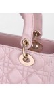 Lady Dior Medium Metallic Pink Shoulder Bag