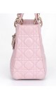 Lady Dior Medium Metallic Pink Shoulder Bag